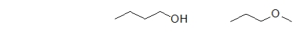 <strong>Which statement BEST describes the relationship between the following two molecules? </strong> A) They react in the same way. B) They have the same boiling point. C) They have the same solubility. D) They are isomers. E) All of the above describe the relationship.