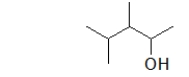 <strong>What is the IUPAC name of the following molecule? </strong> A) 1,2,3,3-tetramethyl-1-propanol B) 1,2,3-trimethyl-1-butanol C) 2,3,4-trimethyl-1-butanol D) 3,4-dimethyl-2-pentanol E) 2,3-dimethyl-2-penanol