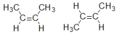<strong>Which pair of compounds are geometric isomers?</strong> A) B) HC≡CCH<sub>3 </sub> CH<sub>3</sub>C≡CH C) D) E)