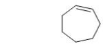 <strong>What is the IUPAC name of the following hydrocarbon? </strong> A) cycloheptene B) heptane C) hexyne D) cyclohexene E) cycloheptyne