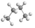 <strong>Below is an illustrated a molecule of butane.Which of the given choices is another molecule of butane in a different conformation? Assume that all atoms in each are visible. </strong> A) B) C) D) E)