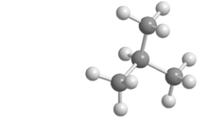 <strong>Which skeletal line structure is the same molecule as the ball-and-stick model below? </strong> A) B) C) D) E)