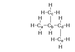 Which carbon is the branching carbon in the following molecule?