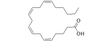 Arachidonic acid is a fat found in many foods such as meat, dairy products, and eggs.What type of carbon-carbon double bonds does arachidonic acid contain?