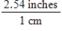 <strong>Which conversion factor is required to convert 36.2 inches to centimeters? I II III IV</strong> A) I B) II C) III D) IV E) None of the conversion factors is required.