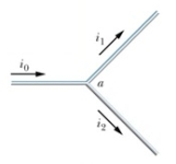 <strong>This figure shows a junction.What is true of the currents?  </strong> A)i<sub>1</sub> = i<sub>0</sub> + i<sub>2</sub> B)i<sub>2</sub>= i<sub>0</sub> + i<sub>1</sub> C)i<sub>0</sub> = i<sub>1</sub> - i<sub>2</sub> D)i<sub>1</sub> = i<sub>0</sub> - i<sub>2</sub> E)i<sub>0</sub> = i<sub>2</sub>- i<sub>1</sub> <div style=padding-top: 35px> 