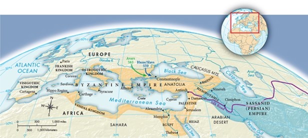 <strong>According to Map 8.2, The Barbarian Migrations, ca. 340-500, the migration of which barbarian group best reflects the belief of many historians that many barbarians migrated in search of a warmer climate? </strong> A) Huns B) Franks C) Ostrogoths D) Vandals