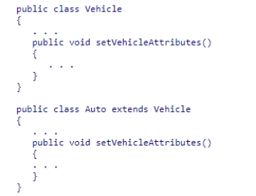 Consider the following code snippet: Which of the following statements is correct? A.The subclass is shadowing a superclass method. B.The subclass is overloading a superclass method. C.The subclass is overriding a superclass method. D.This code will not compile.