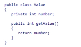 Suppose the class Value is partially defined below A subclass of Value, LargerValue, is defined with a getValue method that returns twice the value of the parent.Which line is the body of LargerValue's getValue method? A.return getValue() * 2; B.return super.getValue() * 2; C.return number * 2; D.return super.number * 2;