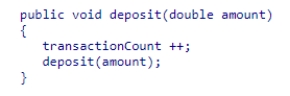 <strong>Consider the following code snippet that appears in a subclass: Which of the following statements is true? </strong> A)This method will call itself. B)This method calls a public method in its subclass. C)This method calls a private method in its superclass D)This method calls a public method in its superclass.
