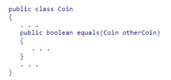 Consider the following code snippet, which is meant to override the equals() method of the Object class: What is wrong with this code?