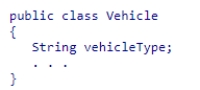 <strong>Consider the following code snippet: Which of the following statements about the variable vehicleType is true? </strong> A)It can be accessed by all classes in the same package as the Vehicle class. B)It can be accessed only by code within the Vehicle class. C)It can be accessed only by public methods declared within the Vehicle class. D)It can be accessed only by private methods declared within the Vehicle class.