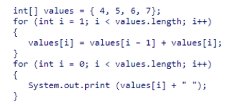 What will be printed by the statements below?   