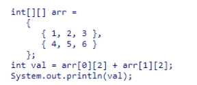 Consider the following code snippet: What is the output of the given code snippet on execution?