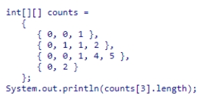 <strong>What is the output of the following code?   </strong> A)2 B)3 C)4 D)5 <div style=padding-top: 35px> 