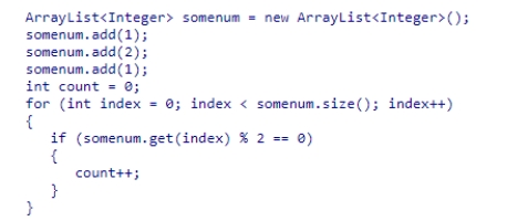 What is the value of the count variable after the execution of the code snippet below?