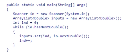 Which statement is true about the code snippet below?   