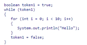 What will be the output of the following code snippet?   
