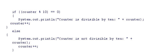 <strong>What is the best way to improve the following code fragment? </strong> A)Move the duplicated code outside of the if statement B)Shorten variable names C)Move the brackets to save several lines of code D)Add semicolons after the if condition and the else reserved word