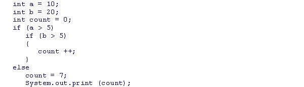 <strong>What is the output of the statements below? </strong> A)0 B)1 C)2 D)7