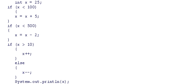 <strong>What is the output of the following code snippet? </strong> A)27 B)28 C)29 D)30