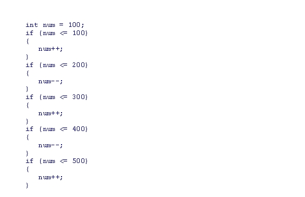 <strong>What is the value of num after you run the following code snippet? </strong> A)99 B)100 C)101 D)102