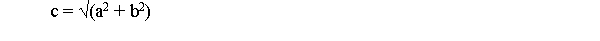 <strong>Which is the Java equivalent of the following mathematical expression? </strong> A)c = Math.sqrt(a * 2 + b * 2); B)c = Math.sqrt(a * 2) + Math.sqrt(b * 2); C)c = Math.sqrt(Math.pow(a, 2) + Math.pow(b, 2)); D)c = Math.sqrt(Math.pow(a, 2)) + Math.sqrt(Math.pow(b, 2));