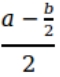 <strong>Which is a correct representation of the given mathematical expression in Java? </strong> A)a - b / 2 % 2 B)a - b / 2 C)a - (b / 2) / 2 D)(a - b / 2) / 2