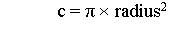 <strong>Given the definition final double PI = 3.14159; which of the following is the Java equivalent of the mathematical expression </strong> A)c = PI * (radius * 2); B)c = PI * Math.pow(2, radius); C)c = PI * Math.pow(radius, 2); D)c = Math.pow(PI * radius, 2);
