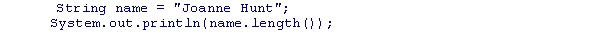What output is produced by these statements?   