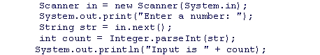 What (if any) type of error occurs with the following code if the user input is ABC?