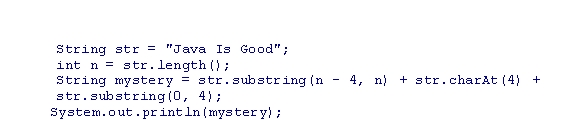 What is the output of the following code snippet?   