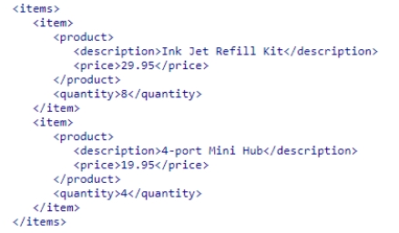 Given the following code, what will the XPath /items/item[2]/product/price generate?   A.29.95 B.19.95 C.2 D.4<div style=padding-top: 35px> 