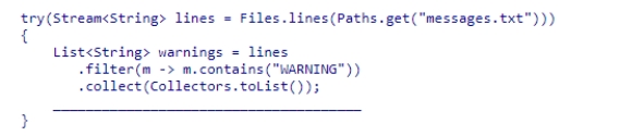 Fill in the blank in the following code snippet that filters log warning messages to a file.
