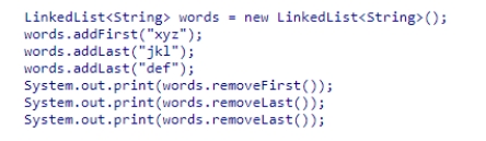 Consider the following code snippet: What does this code print? A.xyzjkldef B.defxyzjkl C.xyzdefjkl D.defjklxyz