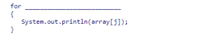The code segment below prints some of the elements in an array with size n.Select an expression to complete the code segment so that the resulting algorithm has O(log n) running time. A.(int j = 0; j < array.length; j = j + 2) B.(int j = 0; j < array.length / 2; j++) C.(int j = 1; j < array.length; j = j * 2) D.(int j = 0; j < array.length; j++)