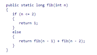 Consider the recursive version of the fib method from the textbook shown below: How many recursive calls to fib(2) will be made from the original call of fib(6)? A.4 B.3 C.5 D.2