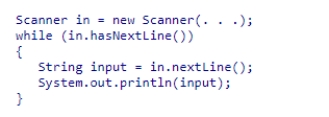 Consider the following code snippet: Which of the following statements about this code is correct? A.This code will read in a single character from the file in each iteration of the loop. B.This code will read in the entire contents of the file in a single iteration of the loop. C.This code will read in a single word from the file in each iteration of the loop. D.This code will read in an entire line from the file in each iteration of the loop.