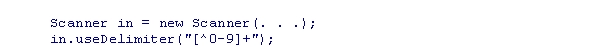 Consider the following code snippet: What characters will be ignored and not read in using this code? A.Only numeric characters will be ignored. B.Only non-alphabetic characters will be ignored. C.Only alphabetic characters will be ignored. D.Only non-numeric characters will be ignored.