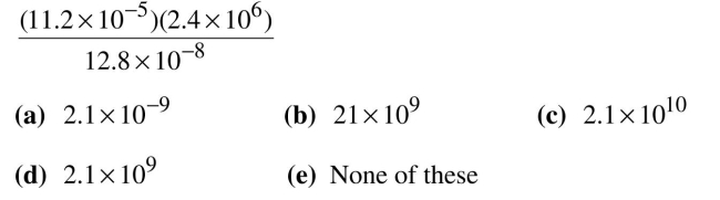 Simplify the following and write your answers in scientific notation.