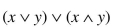 Use Boolean algebra to simplify the following expressions, and then evaluate the expressions for x = 0 and y = 1.