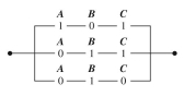 Write each of the Boolean functions as a Boolean expression in dnf, and then sketch the switching circuit for the expression. Write the Boolean expression for the following switching circuit, then sketch the equivalent truth table.