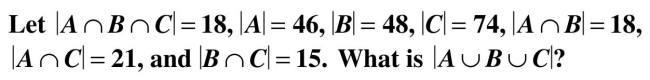 Let U = {Bucks, Bulls, Celtics, Heat, Hornets, Jazz, Pistons, Spurs, Pacers, Warriors, Wizards} A = {Celtics, Heat, Jazz, Pacers, Warriors, Wizards} B = {Bucks, Bulls, Celtics, Heat, Hornets, Wizards} Find the following: (a) 128 (b) 130 (c) 132 (d) 134 (e) None of these