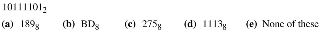 Find the octal equivalent for each of the following binary numbers.  <div style=padding-top: 35px> 