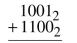 Add the following binary numbers.