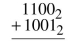 Add the following binary numbers.