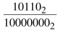 Find the decimal equivalent for each of the following binary numbers.