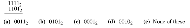 Perform the following binary subtractions.