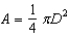 <strong>The area of a circle is related to its diameter by the formula Using algebra to solve for D, we find that</strong> A) B) C) D) E)