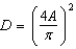 <strong>The area of a circle is related to its diameter by the formula Using algebra to solve for D, we find that</strong> A) B) C) D) E)